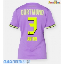 Camisa de time de futebol Borussia Dortmund Waldemar Anton #3 Replicas 3º Equipamento Feminina 2026-27 Manga Curta